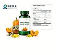 Fournisseur d'usine OEM – Capsules d'huile de graines de citrouille pressée à froid, sans OGM, de qualité supérieure, pour les soins généraux masculins