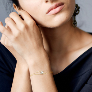 Doble cadena Moissanite 1ct 1.0ct 1 quilate 6,5mm Plata de Ley 925 Pulsera de cadena de moissanita ajustable - Product Image 6