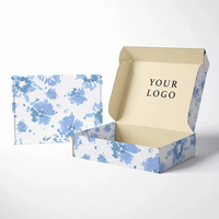 Boîtes d'expédition personnalisées en carton kraft brun robuste avec gaufrage et pelliculage mat, emballage ondulé pour cadeaux et artisanat, logo personnalisé, éponge