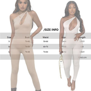 Hoge kwaliteit dames bodycon jumpsuit casual romper one-shoulder party club jumpsuits party club lange rompers jumpsuit - Product Image 6