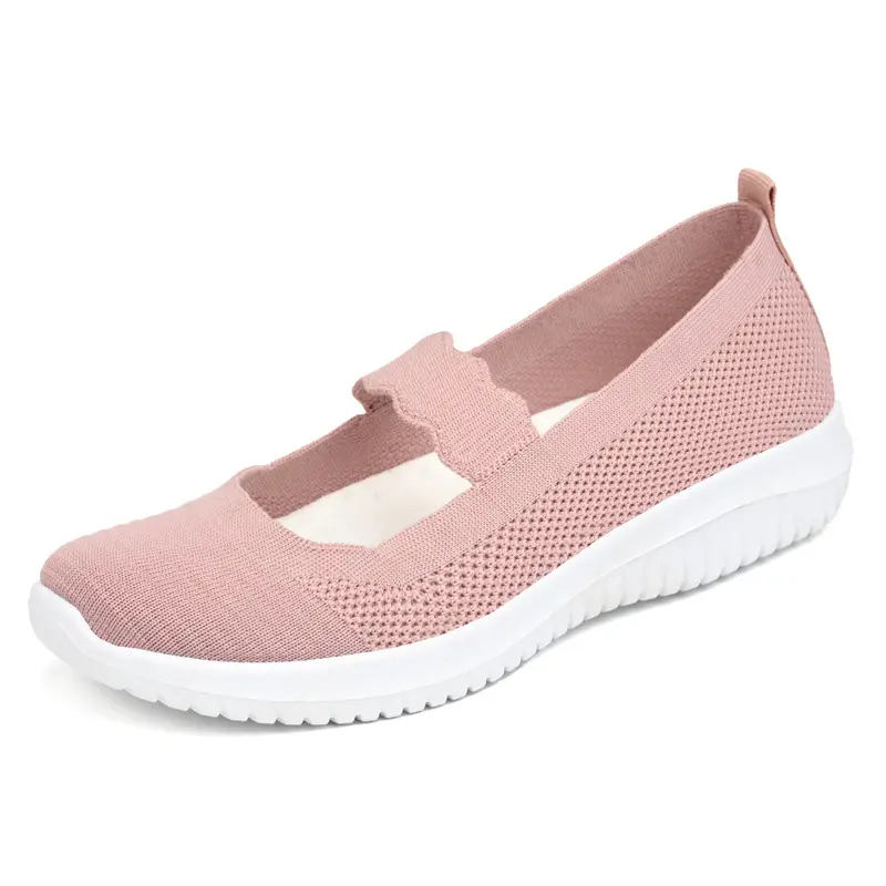 Women's Wide Width Flat Shoes - Round Suede Soft Anti-Slip Breathable Ballet Flats