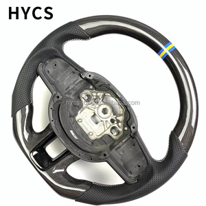 Volante de fibra de carbono personalizado para coche, cubierta de cuero para <span class=keywords><strong>Volvo</strong></span> S60, S90, XC60, <span class=keywords><strong>XC90</strong></span>, XC40, S40 - Product Image 3