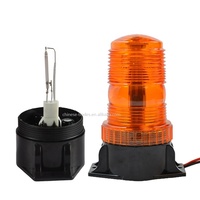 Lampe stroboscopique mini LED pour chariot élévateur DC12-80V, lentille blanche/ambre/rouge/bleue, lumière d'avertissement au xénon, balise d'urgence étanche, clignotant