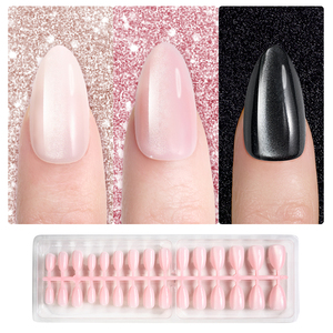BIN <strong>Pink</strong> Colors Cat Eye Press on <strong>Nails</strong> - Product Image 1