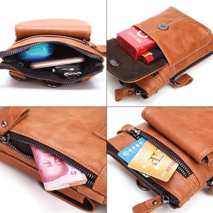 Bolso Bandolera Pequeño de Cuero Genuino de Vaca Andong para Hombre, Bolsos de Mensajero, Riñonera Retro de Moda para Hombre - Product Image 6
