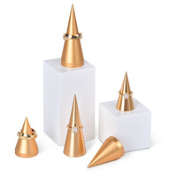 Présentoir créatif conique pour bagues, support pour boucles d'oreilles, présentoir à bijoux, accessoire photo, présentation de produits, support suspendu