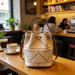 Bolso de Mano Tipo Cubo de Lujo, Moderno y Más Vendido, Ligero, Portátil, Personalizado, Tejido en 3D para Mujer - Product Image 2