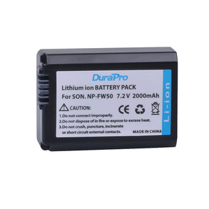 Kit batterie et chargeur Durapro NP-FW50, 2 batteries 2000mAh avec chargeur double USB-C pour Sony A5000 A6000 A6300 - Product Image 6