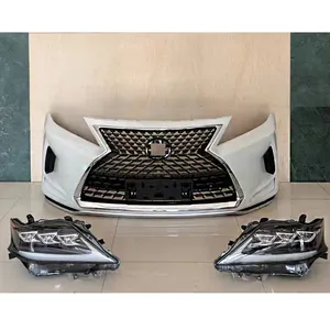 auto body system Suitable for Lexus RX 2009-2015 Lexus RX upgraded and modified 2021 3 lens headlights front bumper with grille