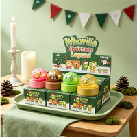 Ensemble de jouets anti-stress en caoutchouc thermoplastique souple et moelleux sur le thème de Noël, 4 pièces, Guangdong, multi-usages