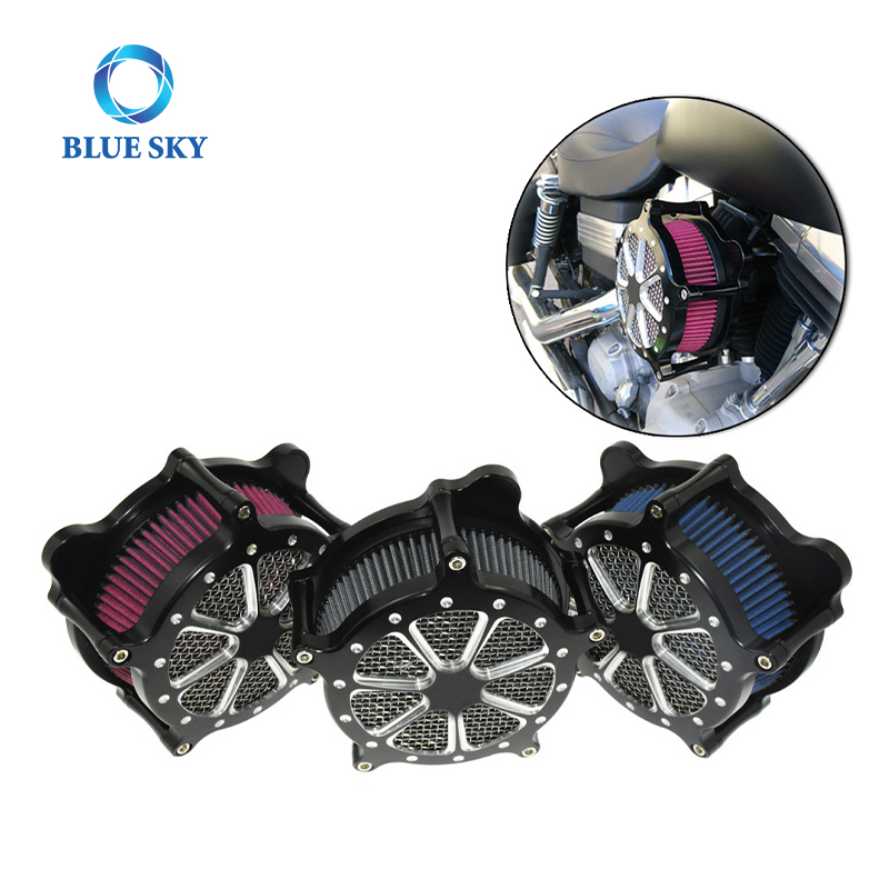 Filtro aria moto modificato per Harley Davidson prese filtro aria Electra Glide Dyna Softail Sportster Street Road King