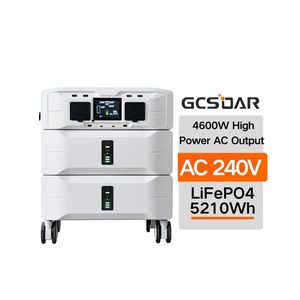Gcsoar สถานีพลังงานแบบพกพา240V พร้อมไฟแอปเพิ่มความจุแบตเตอรี่ที่ขยายได้และการป้องกัน BMS และ4.6kw ความปลอดภัย - Product Image 1
