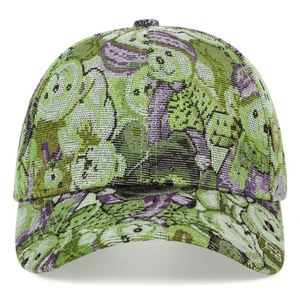 Casquette de baseball unisexe en coton à 6 panneaux avec imprimé ours rétro, visière incurvée, effet délavé, boucle métallique, idéale pour les sports de plein air – Nouvelle collection en promotion - Product Image 2