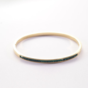 Bracciale da <span class=keywords><strong>Donna</strong></span> Personalizzato di Alta Qualità in Acciaio Inossidabile Oro e Argento con Pietre di Marca alla Moda - Product Image 4