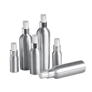 Aluminum 50ml 100ml 150ml Refillable <b>Mist</b> Spray <b>Bottle</b> 250ml Aluminium <b>Bottle</b> with Metal Silver Screw Cap - Product Image 3
