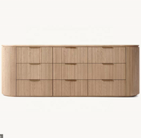 Armoire de bureau de luxe autoportante en acier inoxydable moderne avec 9 tiroirs, panneau en MDF et bois de chêne massif, couleur personnalisable, pour chambre et salon