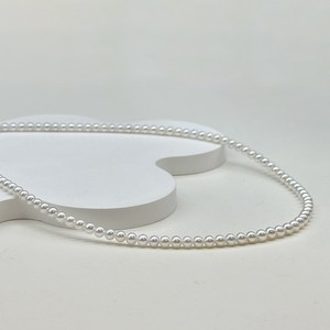 Collier en or 18 carats, argent 925 et perles d'eau douce naturelles de 3 à 4 mm, collier de plafond en perles rondes Aurora, perles impeccables - Product Image 2