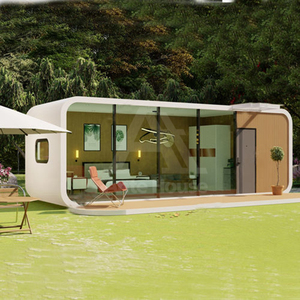 บ้านสำเร็จรูปหรูหราแบบโมดูลาร์ แอปเปิ้ล แคบิน <span class=keywords><strong>ห้อง</strong></span>นั่งเล่นแบบคอนเทนเนอร์ บ้านแคปซูลอวกาศ บ้านเคลื่อนที่สำหรับตั้งแคมป์ แคปซูล<span class=keywords><strong>นอน</strong></span>สำหรับโรงแรม - Product Image 3
