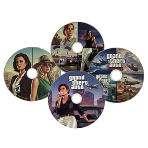 Sacs Mylar personnalisés découpés sur mesure, holographiques, à fermeture éclair, pour CD/DVD de jeu de 3,5 g, en forme de disque circulaire vide - Product Image 1