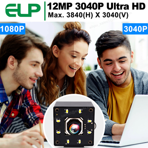 كاميرا ويب 12 ميجابكسل ليلة تشويه 4K Autofocus للكمبيوتر IMX577 UVC زاوية واسعة لا 120 إطارًا في الثانية كاميرا فيديو عالية السرعة - Product Image 2
