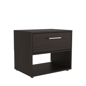 Nightstand 1 Drawer 1 <b>Shelf</b> 4 Legs Modern Bedroom Storage <b>Unit</b> - Product Image 5