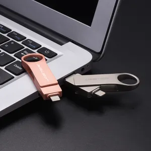 Factory Price 3 In 1 OTG Swivel Usb Memory Stick External Storage For Phone Usb 3.0 Flash Drive Disk 8GB 16GB Pen Drive