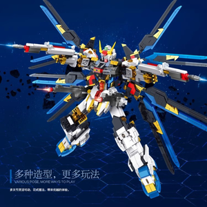 Juego de bloques de construcción de Robot de acción creativa PANDAS, montaje 3D DIY, decoración del hogar, Storm Freedom Mech Warrior, regalo - Product Image 2