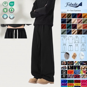 Pantaloni Jogger in Pile Pesante con Inserti, Vestibilità Ampia, <span class=keywords><strong>per</strong></span> Coppie, Stile <span class=keywords><strong>Hip</strong></span> <span class=keywords><strong>Hop</strong></span>, Rap, Danza, Skateboard, <span class=keywords><strong>Abbigliamento</strong></span> da Club e Feste - Product Image 1