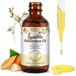ALIVER Extracto de Aloe <span class=keywords><strong>Vera</strong></span> hidrata calma reduce los poros aceite removedor de pelo Cyperus Rotundus extracto aceite para depilación - Product Image 4