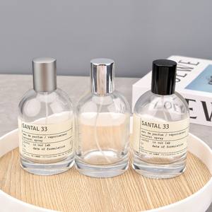 Vente flash : Flacons de parfum personnalisés <span class=keywords><strong>Labo</strong></span> 30 ml, 50 ml, 100 ml, flacons de parfum ronds en verre, vaporisateur de parfum unique avec couvercle en bois argenté noir - Product Image 5
