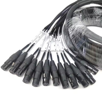 Câble audio XLR ABCCABLS avec gaine en PVC, transmission optique multicanal, ligne de signal pour l'éclairage de scène