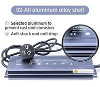 IP67 imperméabilisent le conducteur mené de l'alimentation d'énergie 12v 500W 400W 300w 200w pour l'éclairage mené extérieur