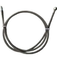 Desatascador Flexible con Cabeza Redonda - Herramienta Manual de Plomería para Eliminar Obstrucciones de Cabello en Drenajes de Piso y Inodoros