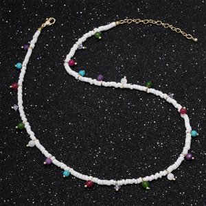 <span class=keywords><strong>Collier</strong></span> ras du cou bohème <span class=keywords><strong>en</strong></span> perles, pierres naturelles et coquillages, bijoux d'été, vente <span class=keywords><strong>en</strong></span> gros CL26-164 - Product Image 6