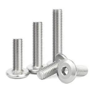 Factory Price Steel Flat Head Furniture Chicago Screw Rivets Binding Screw Hexagon Socket Clamp Screw