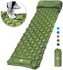 Colchoneta Inflable Ultraligera para Camping con Bomba de Pie Integrada, Colchón de Aire Compacto y Ligero, la Mejor Colchoneta para Dormir - Product Image 1