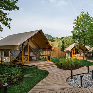 Belle et Popupal Campagne Toile Safari Tente 5x9m De Luxe Camping Tente <span class=keywords><strong>Maison</strong></span> Resort Salon Tente À <span class=keywords><strong>Vendre</strong></span> - Product Image 2