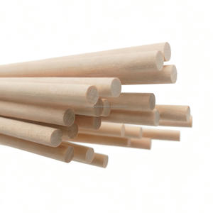 دبابيس خشب البتولا الطبيعي عالية الدقة | 9.5*305 مم |   3/8*12 بوصة | مثالي للأثاث ومشاريع الأعمال اليدوية والحرف |   تيانجين | مستقيم - Product Image 3