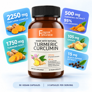 Complément de Curcuma Personnalisé Shecome pour le Soutien Articulaire, la Digestion et l'Énergie – Curcumine avec Capsules de Poivre Noir - Product Image 2