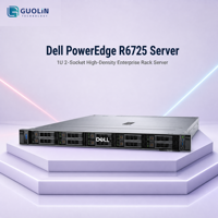 Serveur Dell PowerEdge R6725 1U à configuration personnalisée, double processeur AMD EPYC 9005 CTO, mémoire flexible, stockage, serveur réseau