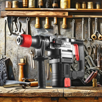 Marteau perforateur électrique rotatif le plus vendu avec moteur sans balais, portable pour le forage industriel et la démolition de béton