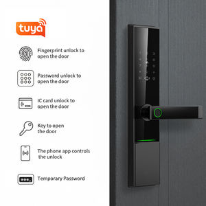 قفل باب ذكي بالجملة، قفل ببصمة الإصبع، قفل رقمي ذكي واي فاي تويا TTLOCK، قفل باب ذكي بالبصمة بلون أسود مطفي مع بلوتوث - Product Image 3