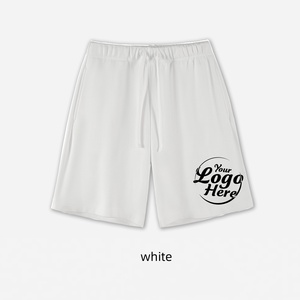 กางเกงขาสั้นผ้าฝ้ายหนา380กรัมระบายอากาศได้ดีแห้งเร็วปรับได้แบบหูรูดตรงปรับสีได้ - Product Image 6