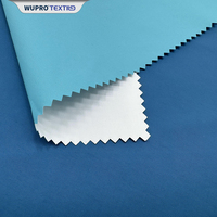 Échantillon gratuit Wupro Textile 100% Nylon Tissu Extérieur Coupe-Vent Imperméable Tissé PU Revêtement Hasrshell Veste Nylon Taslan Tissu