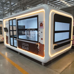 Kiosques mobiles en acier inoxydable pour la vente de fruits, glaces et autres aliments de rue, tailles personnalisées, avec suivi GPS - Product Image 1