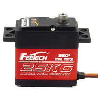 Servomotor Digital Feetech de Alto Torque 25KG 35KG, Servo Digital de 360 Grados para Coche RC, Modelo DIY, Brazo/Mano Robótica