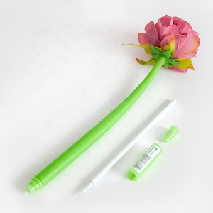 Bolígrafo de Gel con Diseño de Flor Elegante O&Q, Escritura Suave de Calidad, Bolígrafo con Rosa y Logotipo Personalizado para el Día de San Valentín o el Día del Maestro - Product Image 3