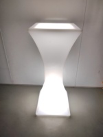 Table de cocktail LED rechargeable IP68, changeant de couleur, éclairée par LED, pour centre commercial, discothèque, mobilier