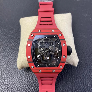 2026 Hot Selling Men's 5201 Automatic Tourbillon Mechanical <b>Watch</b> Red Carbon Fiber Luxury Wristwatch OEM - Product Image 1