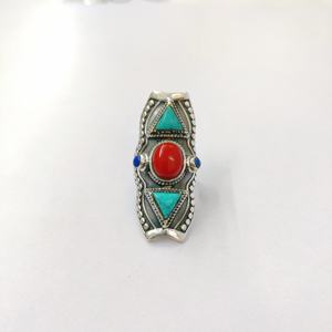 Bague multi-pierres en argent sterling 925, bague en pierres précieuses, collection artisanale multi-pierres, bagues fines, bijoux en argent, prix de gros - Product Image 6